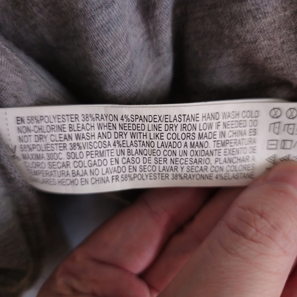 Forever 21 Grey Jersey Knit Asymmetrical Cardigan Jacket Size Large - Picture 6 of 6